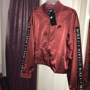 Nike Air Red Satin Jacket